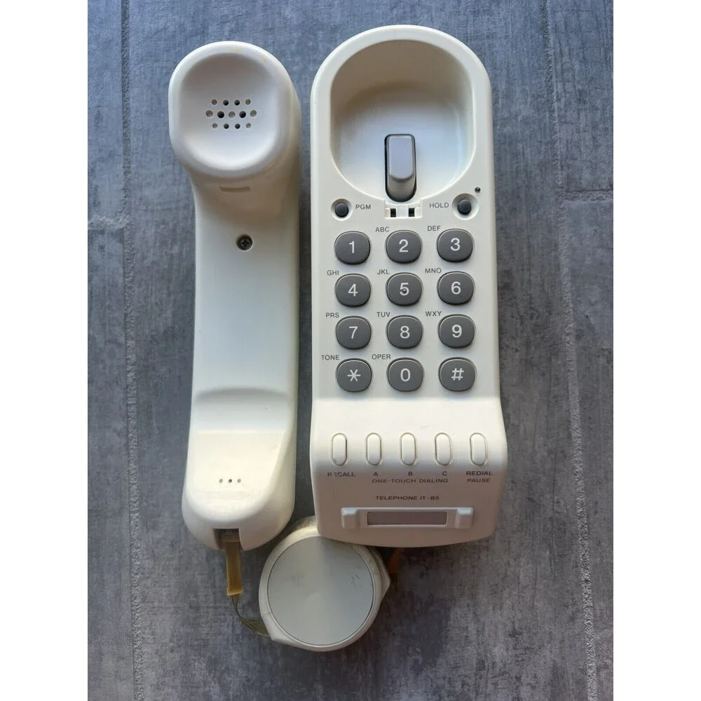 Sony IT-B5 Single Line Phone Desktop & Wall Mount 1980s Vintage Collectors WORKS